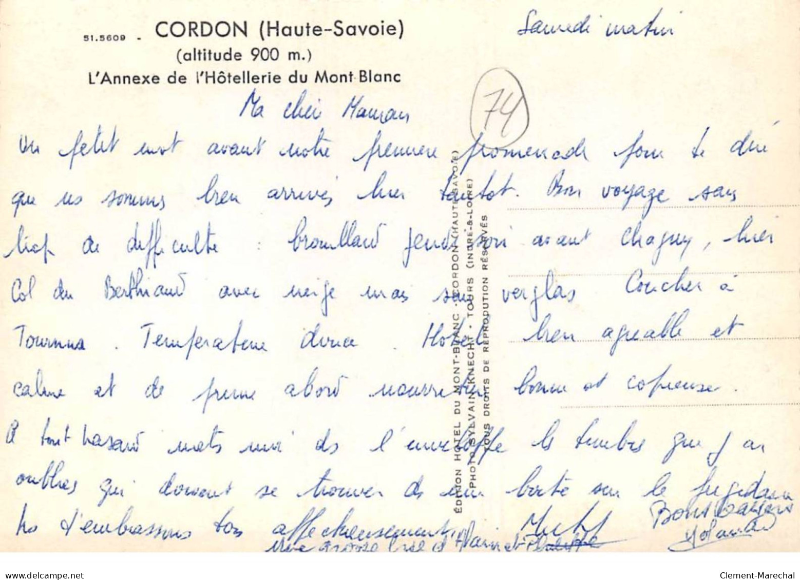 CORDON - L'Annexe De L'Hôtellerie Du Mont Blanc - Très Bon état - Other & Unclassified