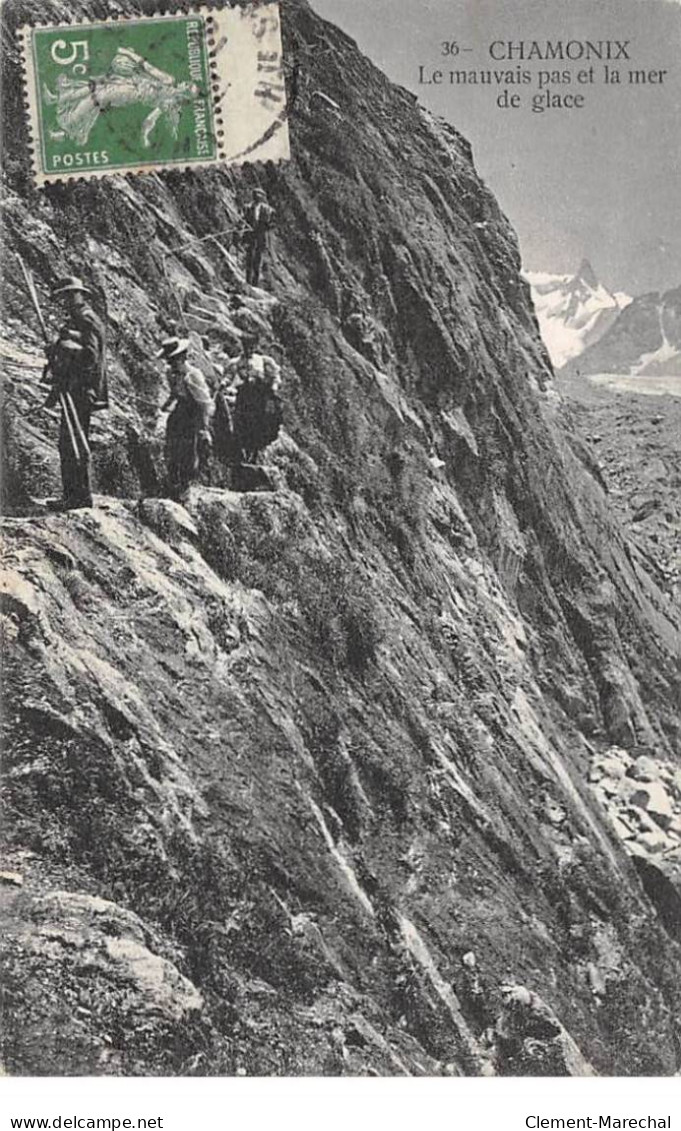 CHAMONIX - Le Mauvais Pas Et La Mer De Glace - état - Chamonix-Mont-Blanc