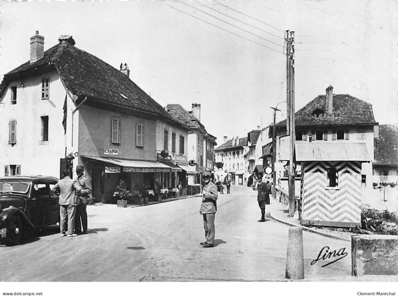 SAINT GINGOLPH - Route Nationale Et Les Douanes - Très Bon état - Autres & Non Classés