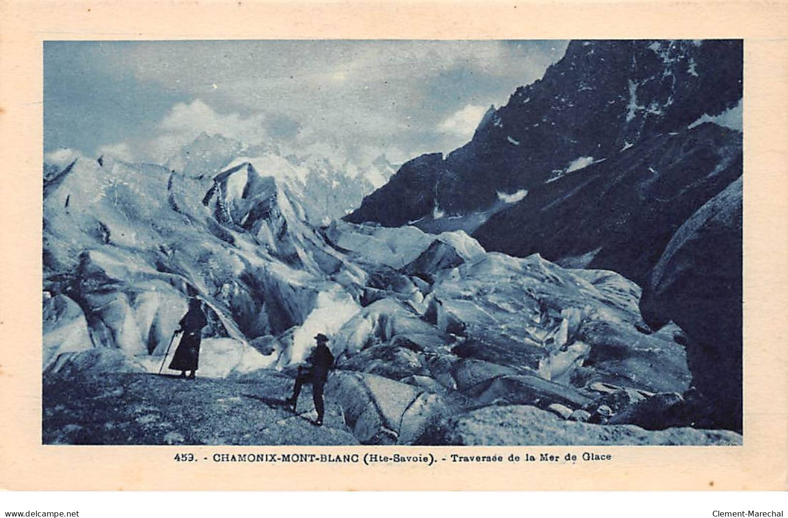 CHAMONIX MONT BLANC - Traversée De La Mer De Glace - Très Bon état - Chamonix-Mont-Blanc