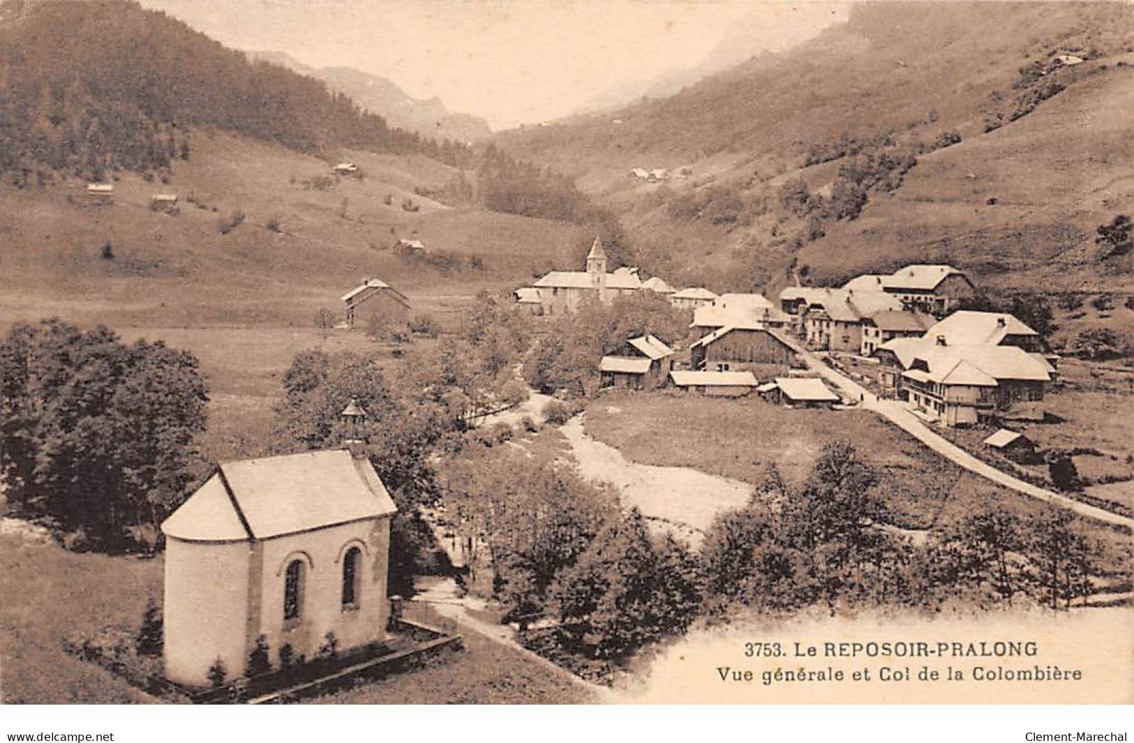 LE REPOSOIR PRALONG - Vue Générale Et Col De La Colombière - Très Bon état - Autres & Non Classés