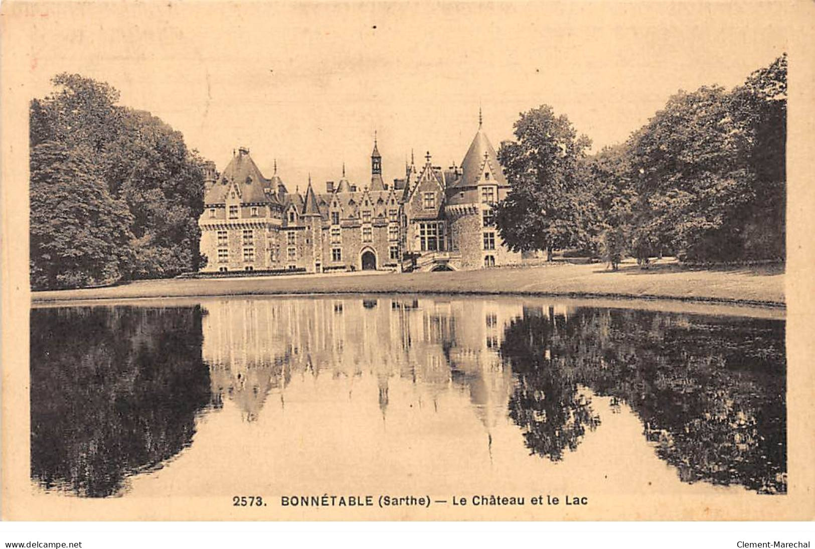BONNETABLE - Le Château Et Le Lac - Très Bon état - Bonnetable