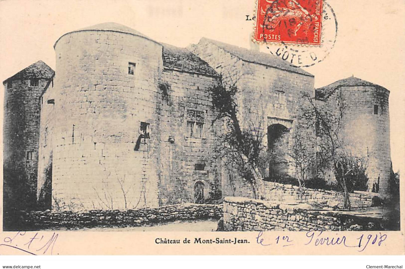 Château De MONT SAINT JEAN - Très Bon état - Other & Unclassified