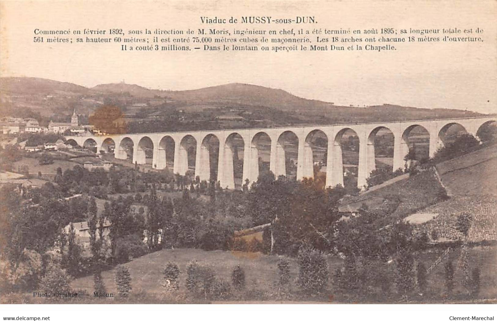 Viaduc De MUSSY SUR DUN - Très Bon état - Sonstige & Ohne Zuordnung