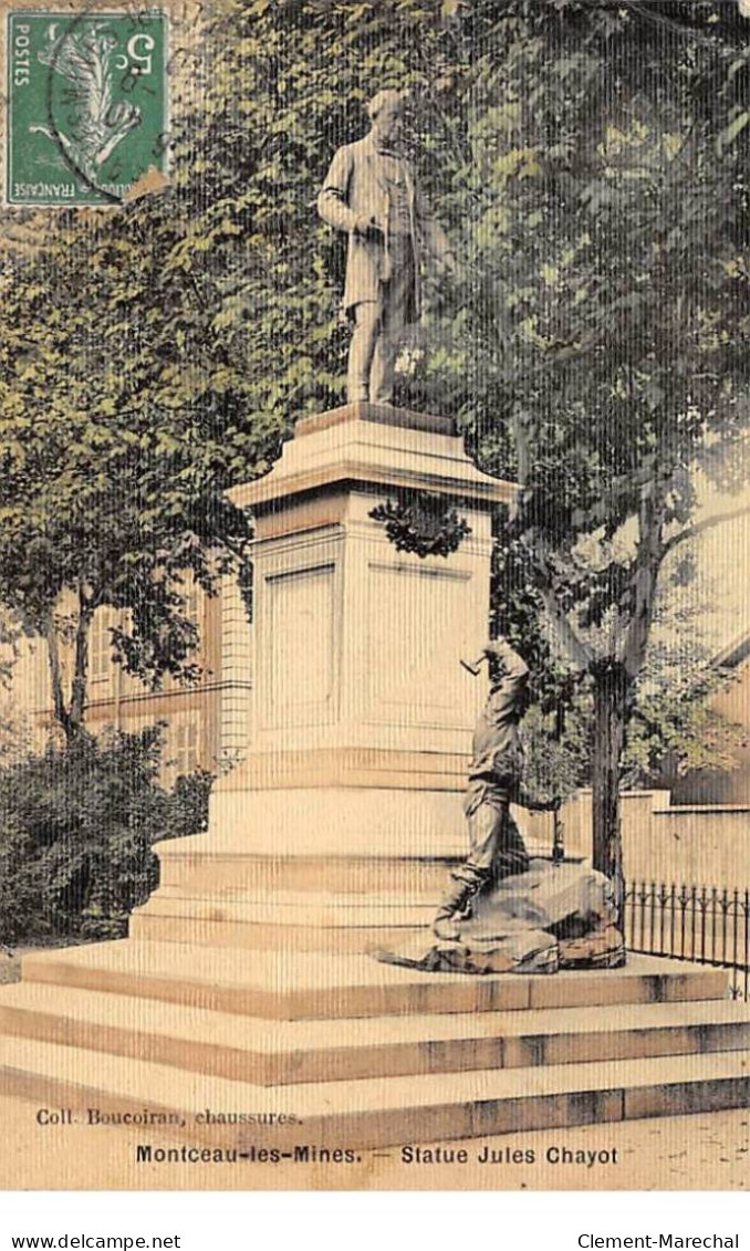 MONTCEAU LES MINES - Statue Jules Chayot - Très Bon état - Montceau Les Mines