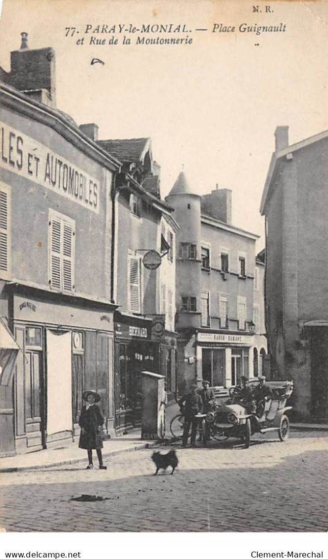 PARAY LE MONIAL - Place Guignault Et Rue De La Moutonnerie - état - Paray Le Monial