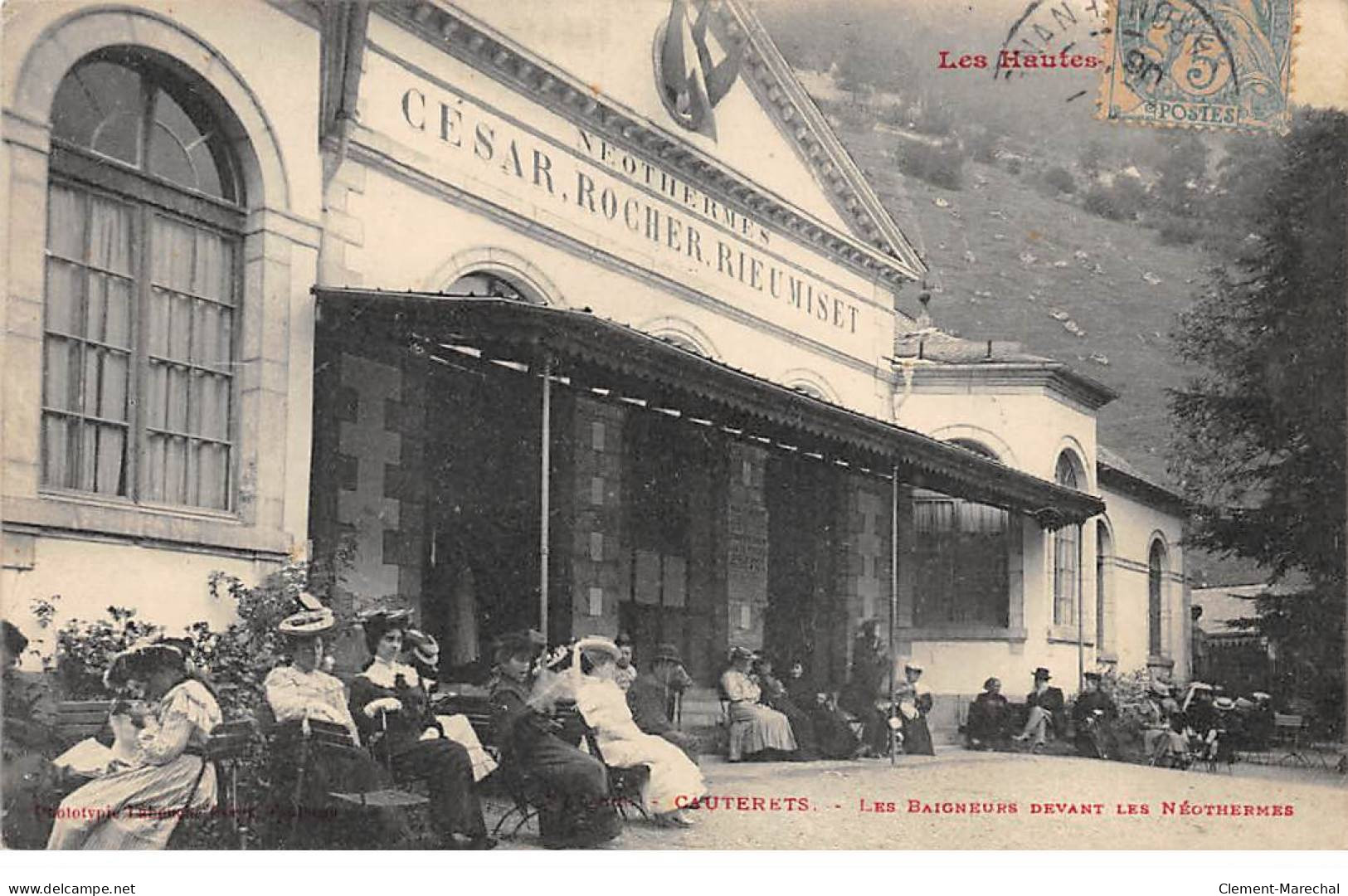 CAUTERETS - Les Baigneurs Devant Les Néothermes - Très Bon état - Cauterets