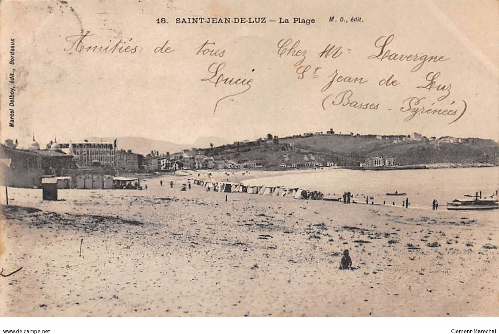 SAINT JEAN DE LUZ - La Plage - Très Bon état - Saint Jean De Luz