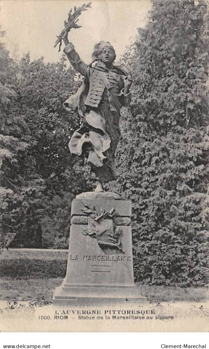 RIOM - Statue De La Marseillaise Au Square - Très Bon état - Riom