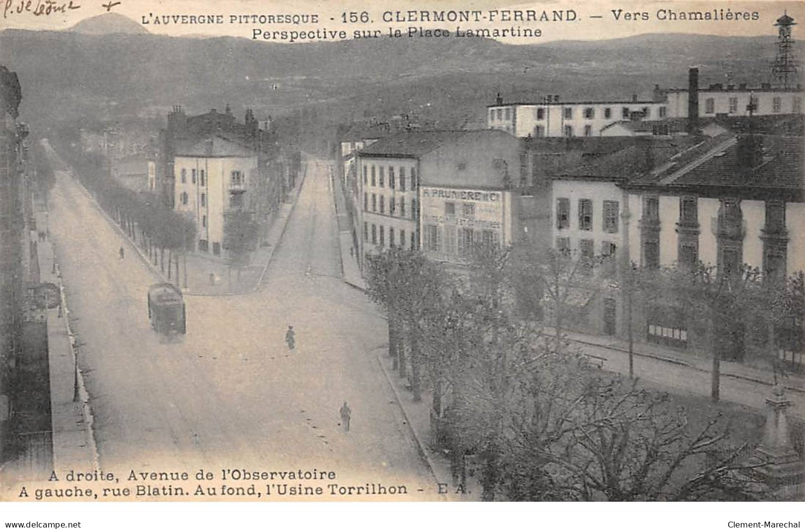 CLERMONT FERRAND - Vers Chamalières - Perspective Sur La Place Lamartine - Très Bon état - Clermont Ferrand
