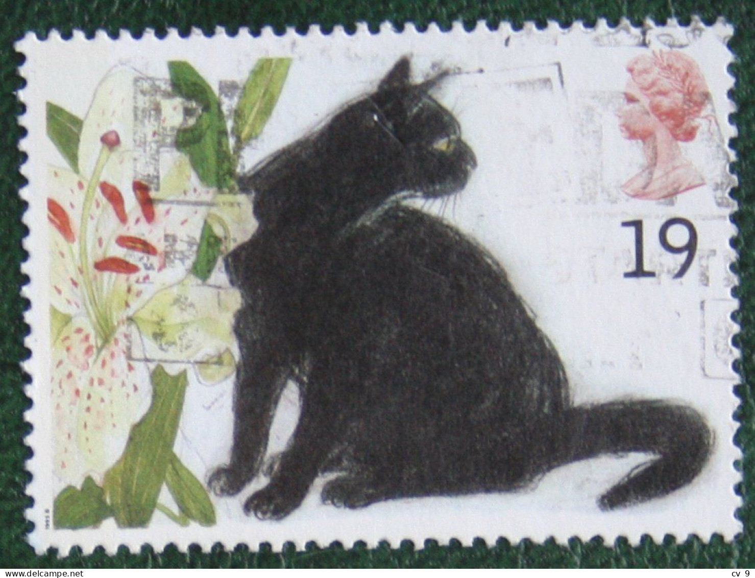 Cat Katze Chat Kat Flower Mi 1544 Yv 1789 1995 Used/gebruikt/oblitere ENGLAND GRANDE-BRETAGNE GB GREAT BRITAIN - Usados