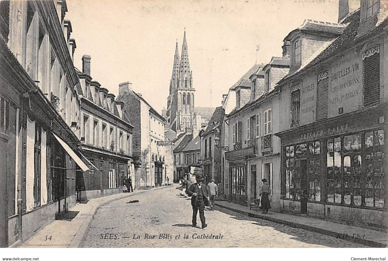 SEES - La Rue Billy Et La Cathédrale - Très Bon état - Sees