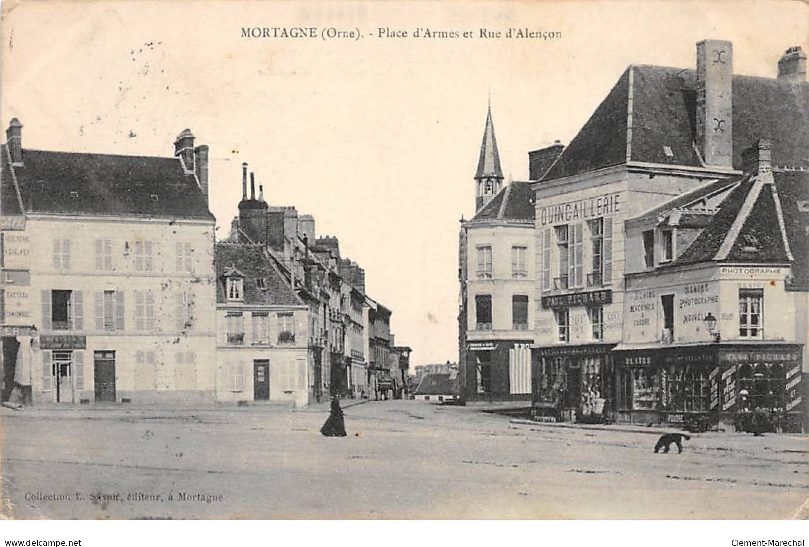 MORTAGNE - Place D'Armes Et Rue D'Alençon - état - Mortagne Au Perche