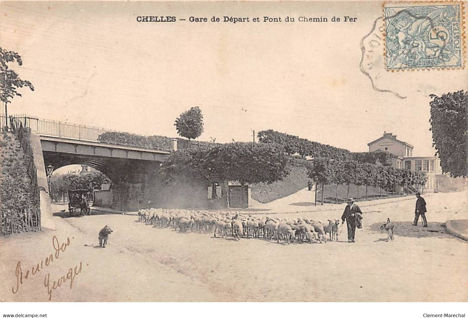 CHELLES - Gare De Départ Et Pont Du Chemin De Fer - Très Bon état - Chelles