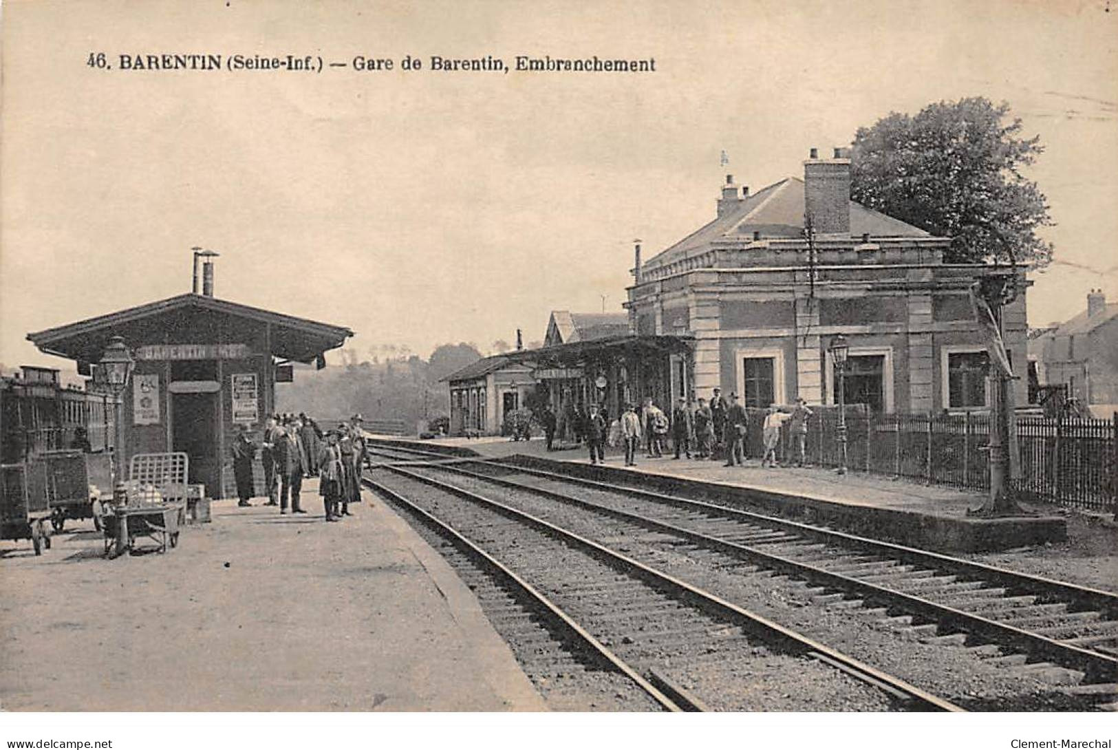 BARENTIN - Gare De Barentin - Embranchement - Très Bon état - Barentin