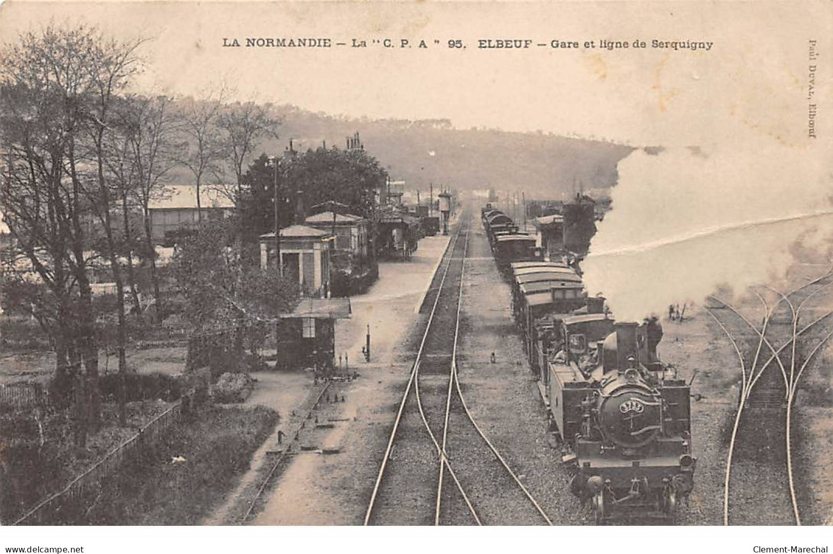 ELBEUF - Gare Et Ligne De Serquigny - état - Elbeuf