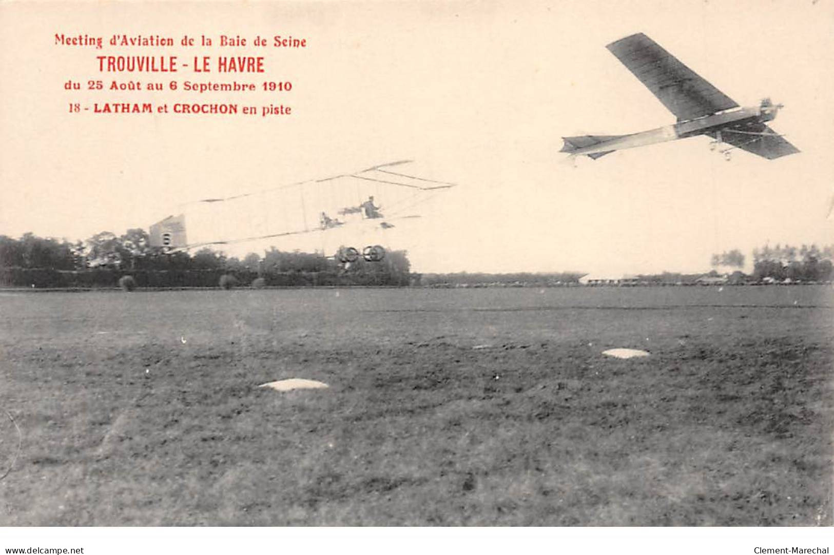 Metting D'Aviation De La Baie De Seine - TROUVILLE - LE HAVRE - 1910 - Très Bon état - Unclassified