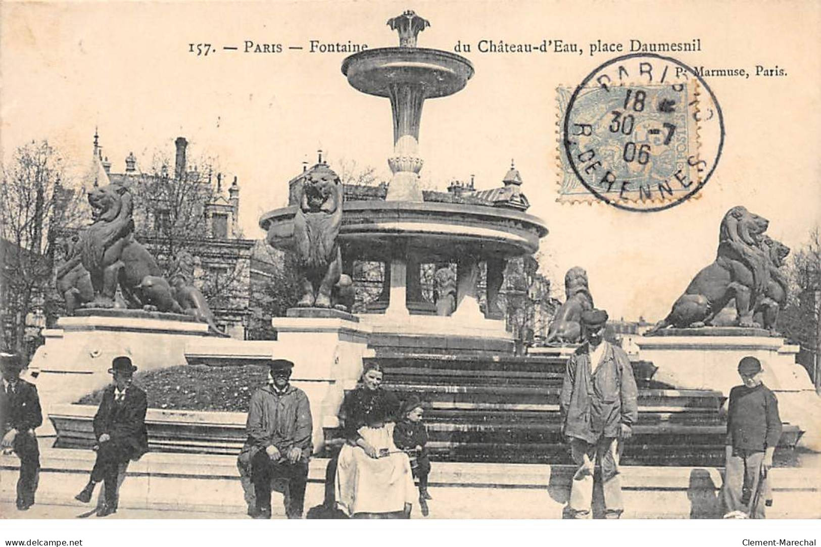 PARIS - Fontaine Du Château D'Eau - Place Daumesnil - Très Bon état - Places, Squares