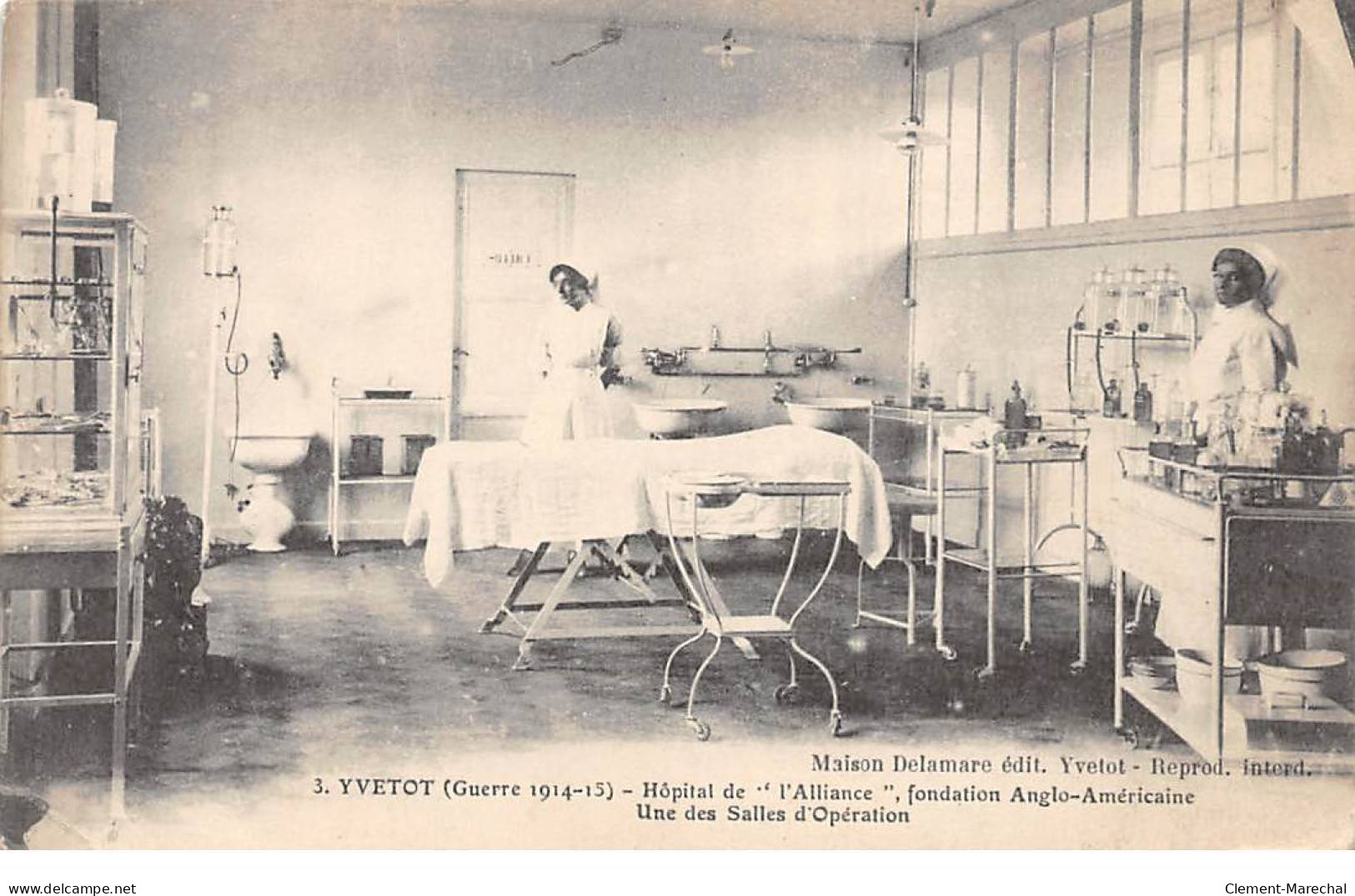 YVETOT - Hôpital De " L'Alliance ", Fondation Anglo Américaine - Une Des Salles D'Opération - état - Yvetot