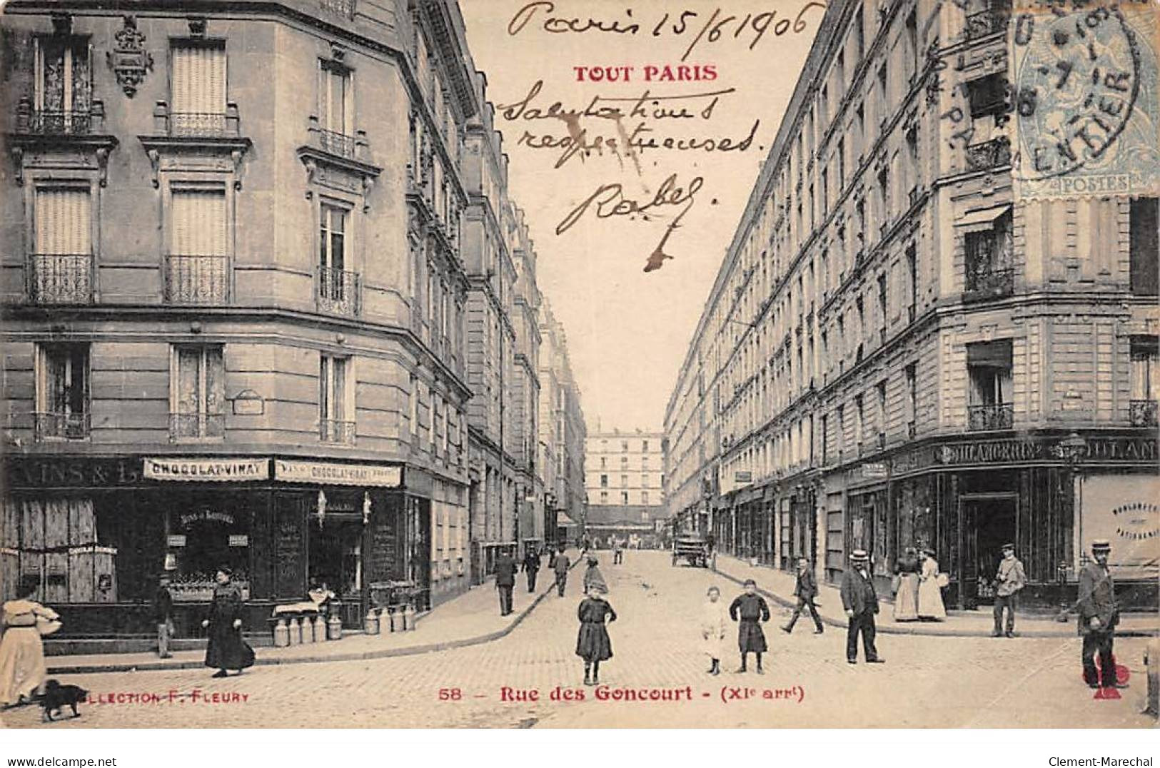 PARIS - Rue Des Goncourt - état - District 11