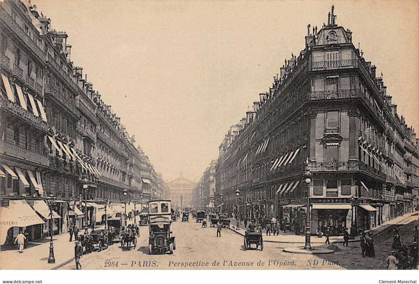 PARIS - Perspective De L'Avenue De L'Opéra - Très Bon état - Eglises