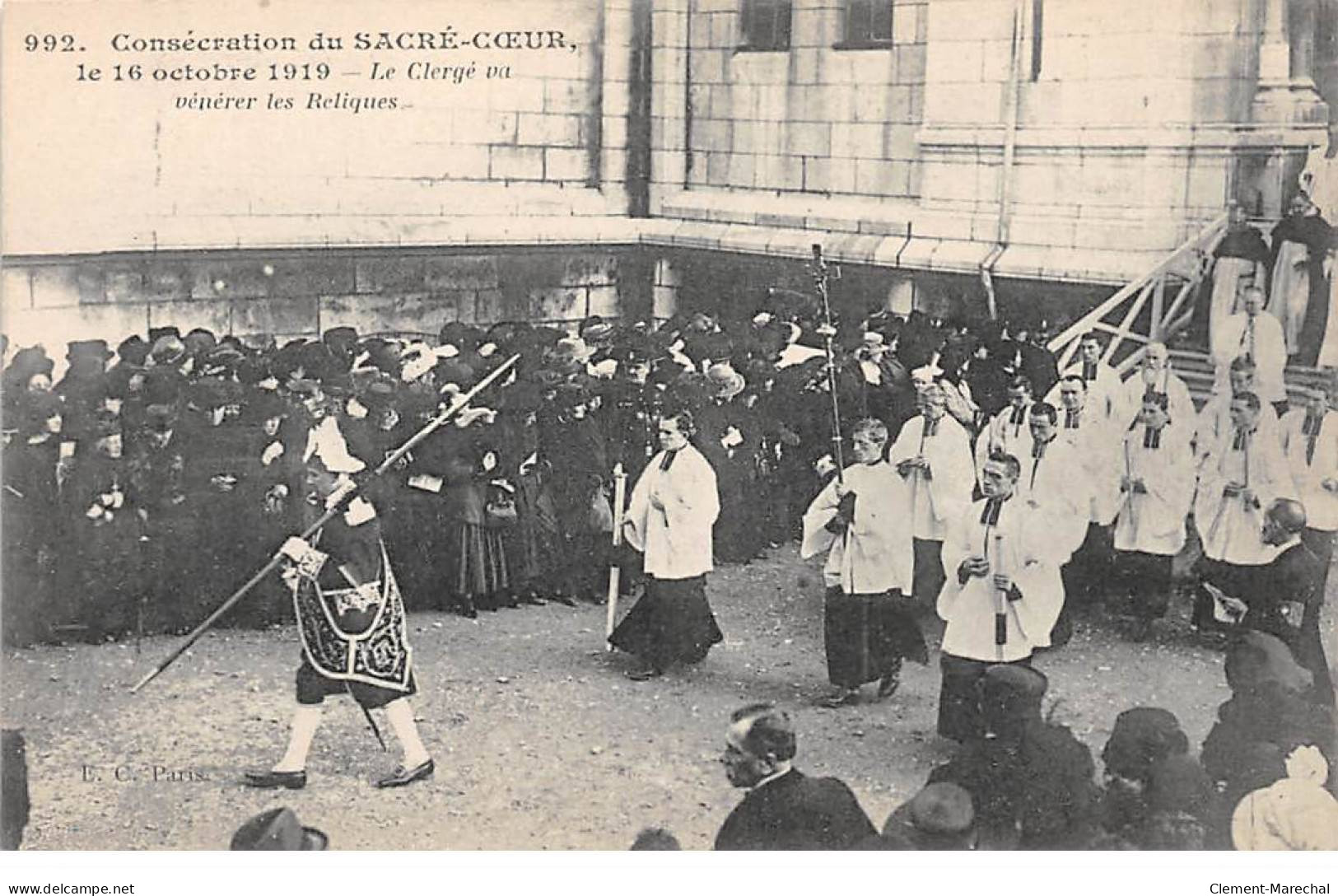 PARIS - Consécration Du Sacré Coeur Le 16 Octobre 1919 - Le Clergé - Très Bon état - Sacré-Coeur