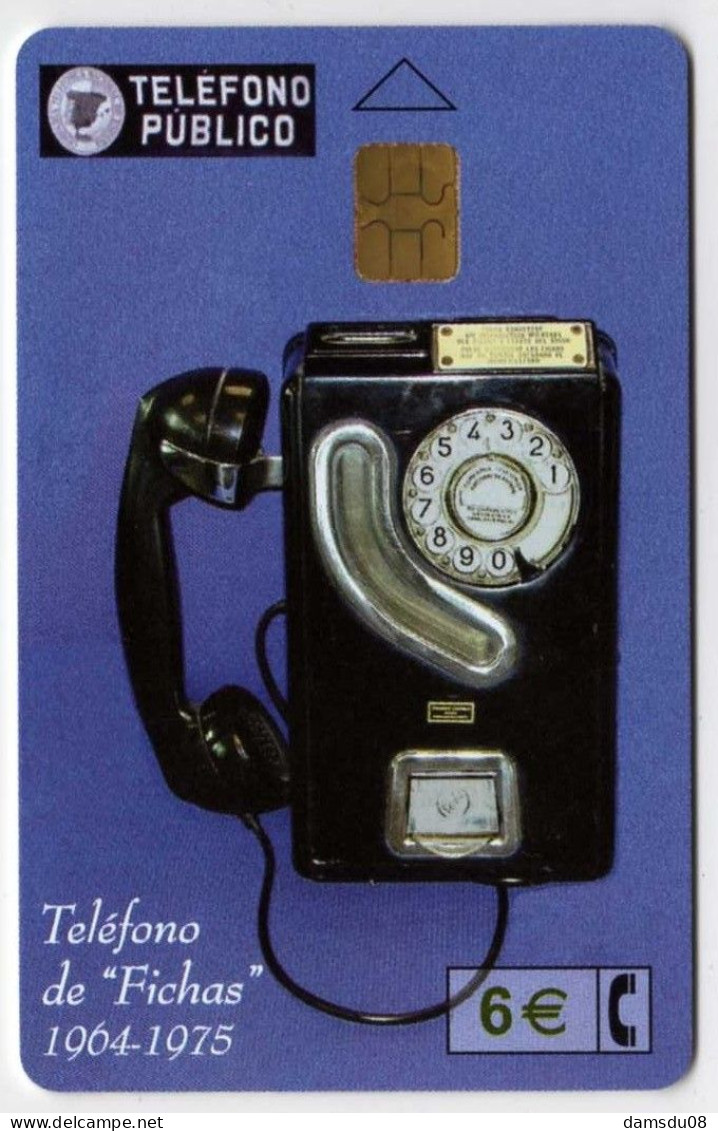 Espagne 6€ Teléfono De Fichas 1964-1975 Téléphone 05/02 1001500 Exemplaires Vide - Basisausgaben