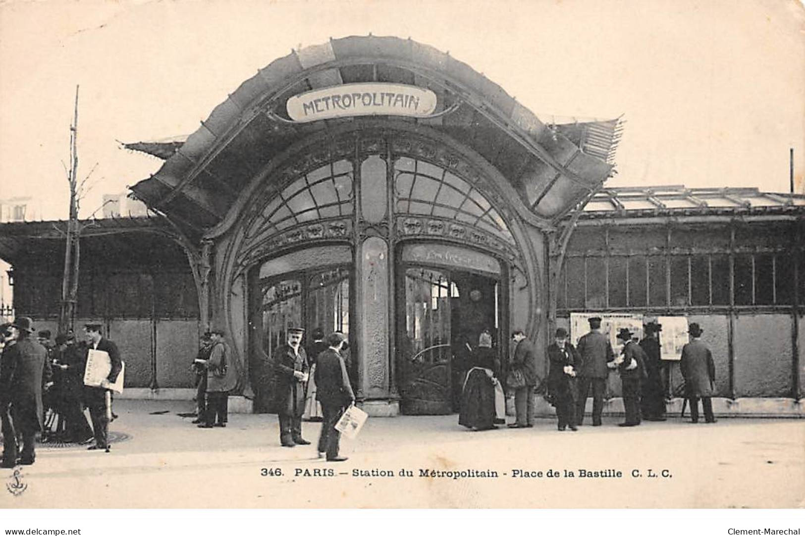 PARIS - Station Du Métropolitain - Place De La Bastille - état - Stations, Underground