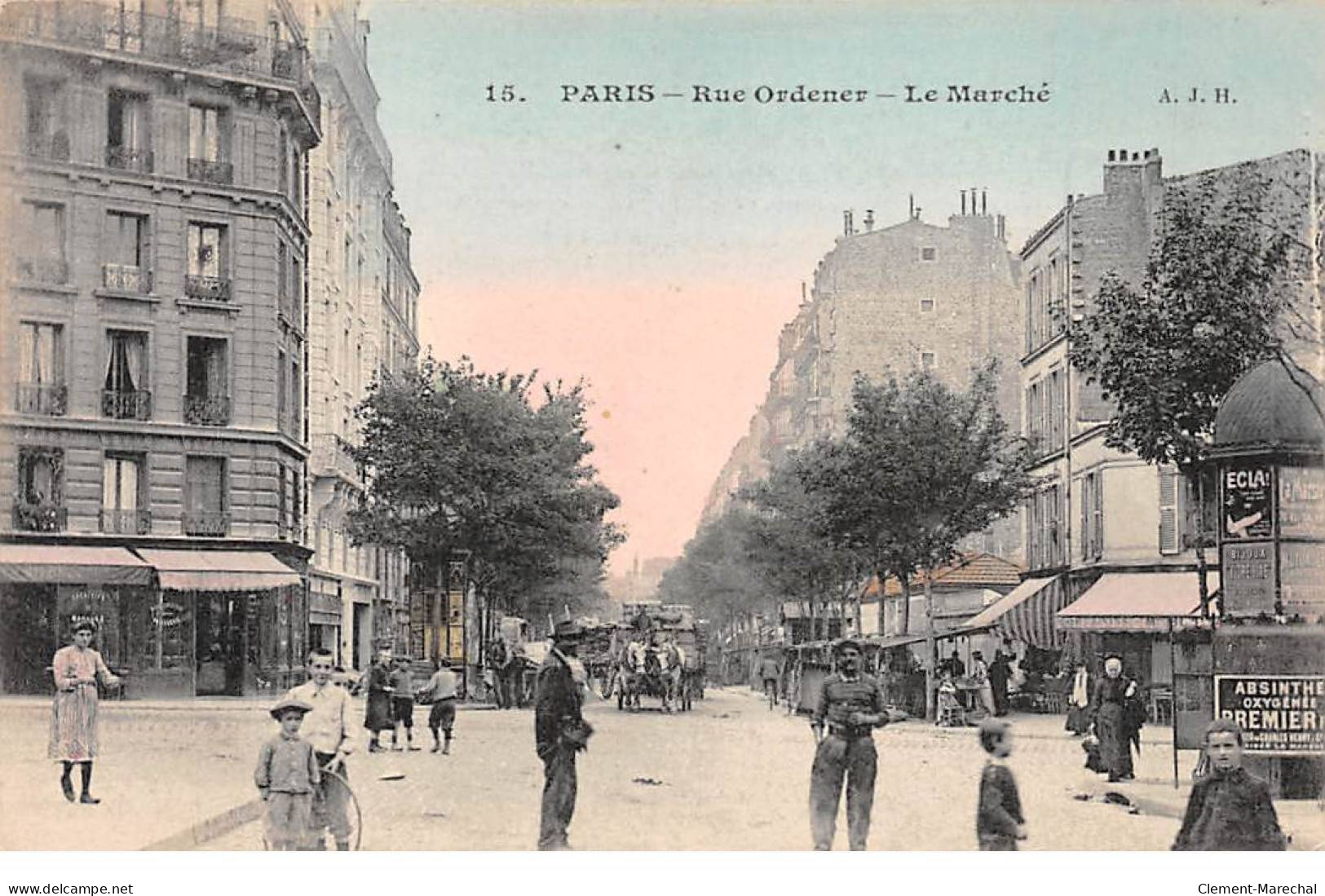 PARIS - Rue Ordener - Le Marché - Très Bon état - Arrondissement: 18