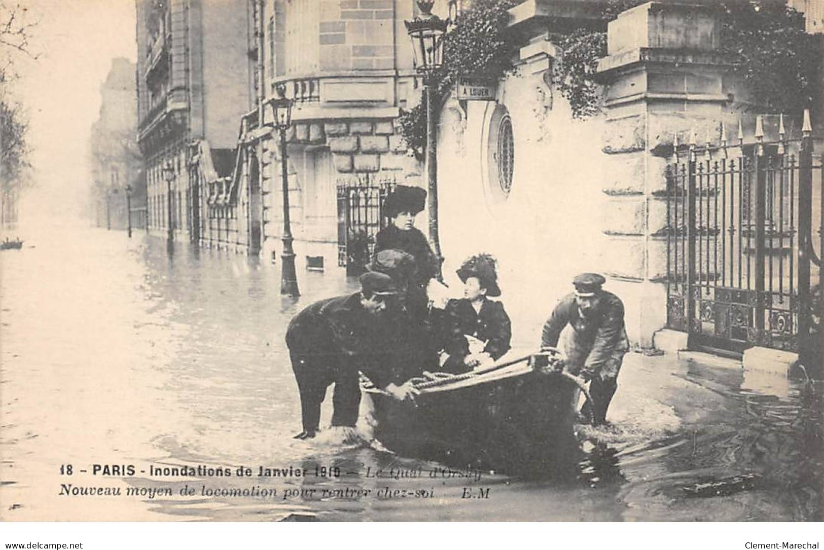 PARIS - Inondations De 1910 - Le Quay D'Orsay - Très Bon état - Überschwemmung 1910