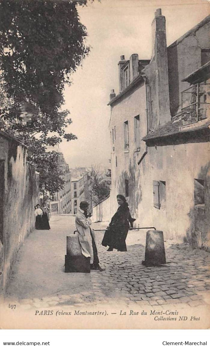 PARIS - Vieux Montmartre - La Rue Du Mont Cenis - Très Bon état - Paris (18)