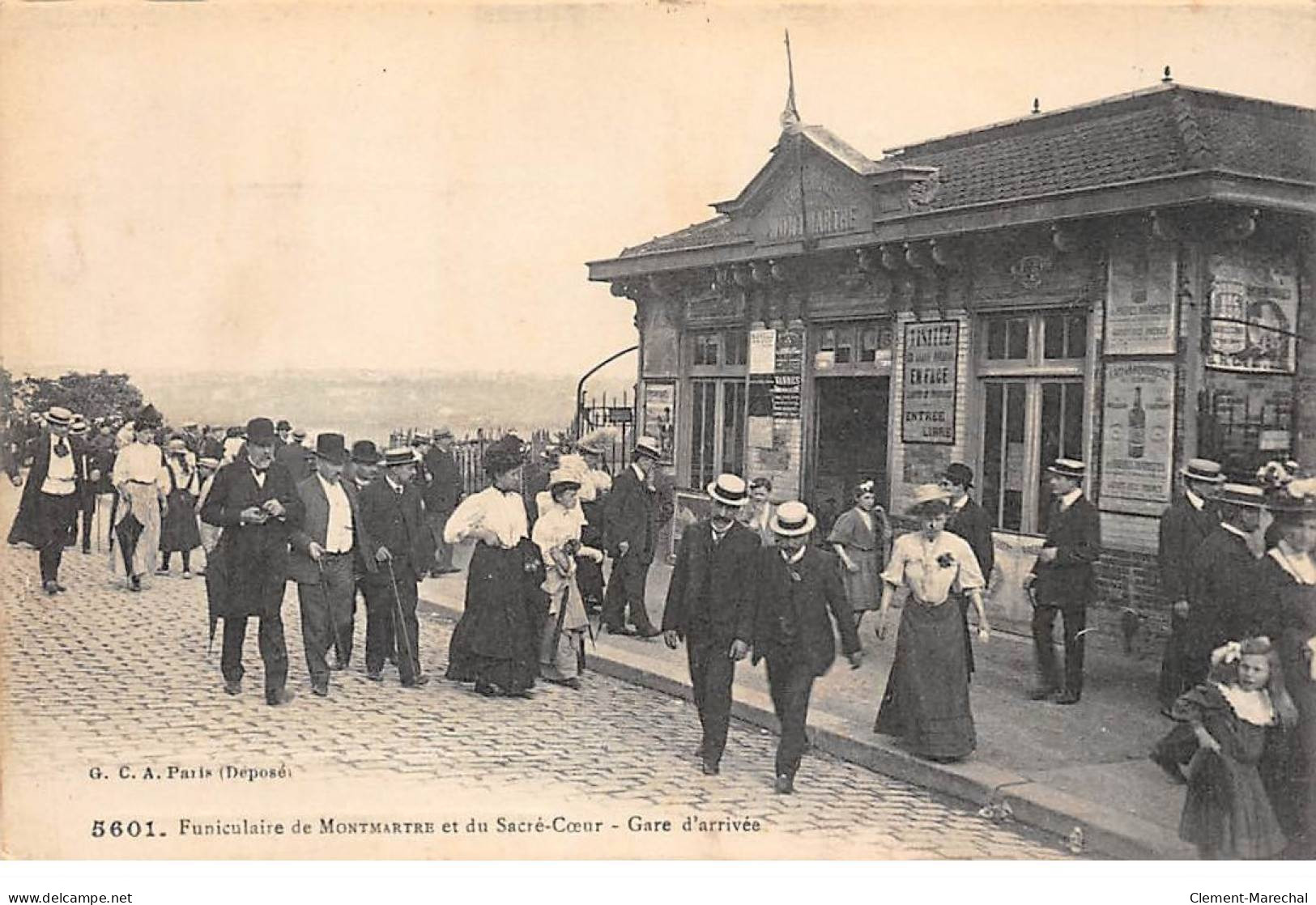 PARIS - Funiculaire De Montmartre Et Du Sacré Coeur - Gare D'arrivée - Très Bon état - Sacré-Coeur