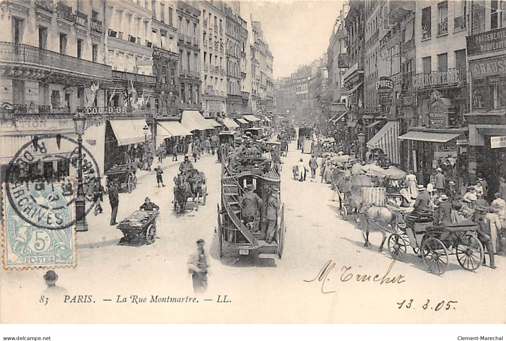 PARIS - La Rue Montmartre - état - Arrondissement: 18