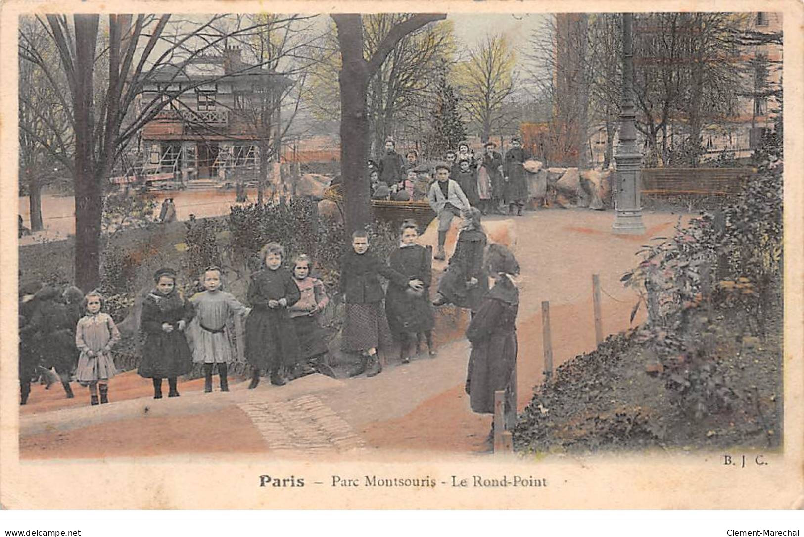 PARIS - Parc Montsouris - Le Rond Point - état - Parken, Tuinen