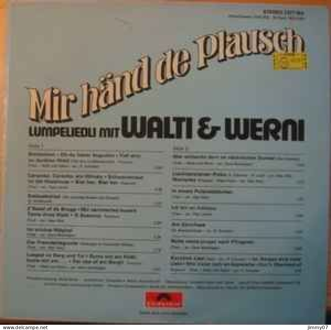 Walti Und Werni - Mir Händ De Plausch (LP) - Country Et Folk