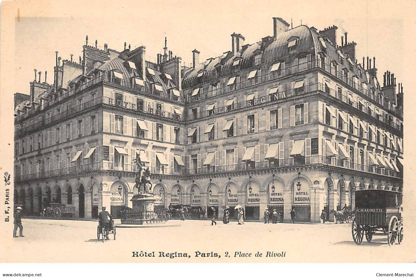 PARIS - Hôtel Régina - Place De Rivoli - Très Bon état - Pubs, Hotels, Restaurants