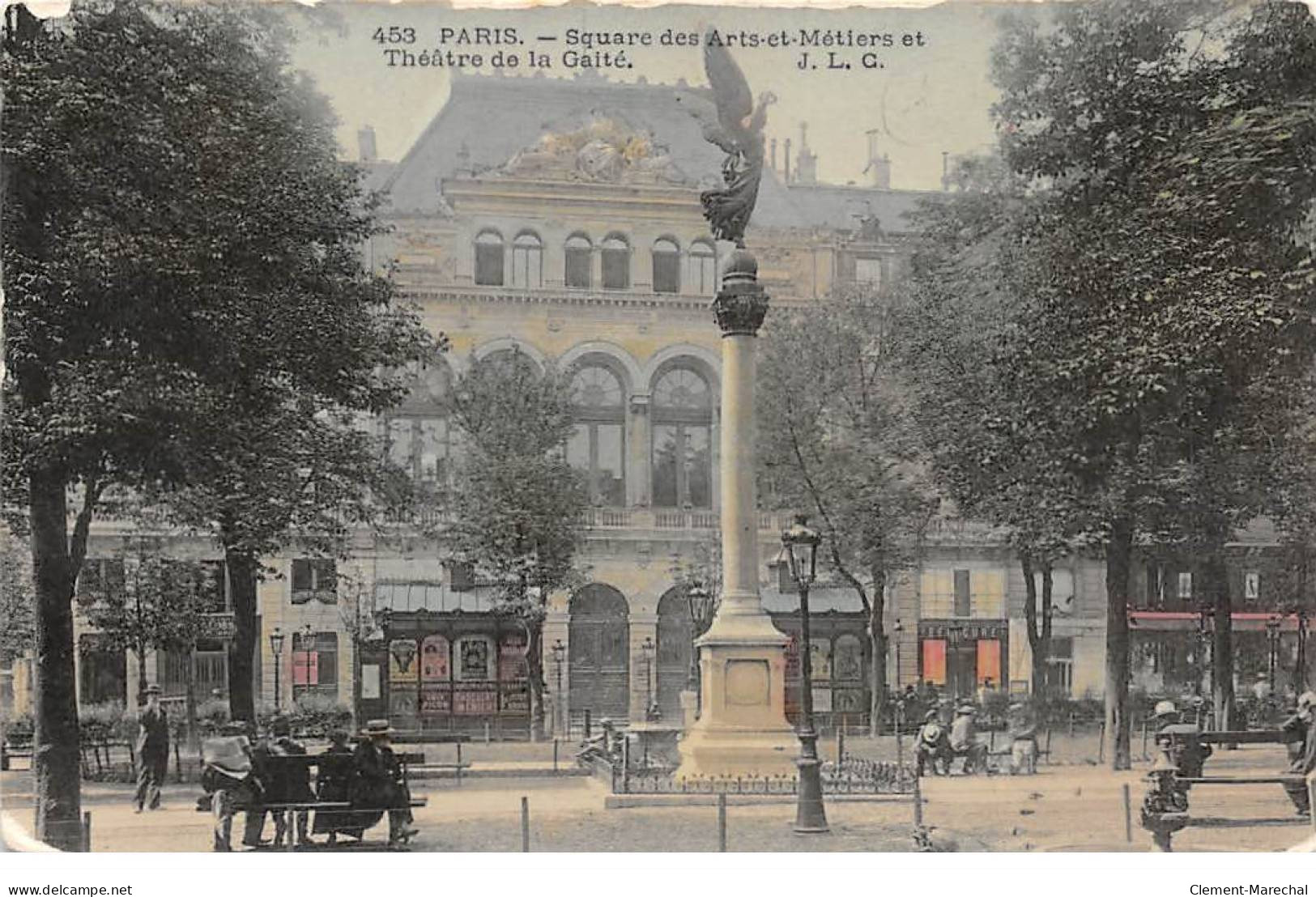PARIS - Square Des Arts Et Métiers Et Théâtre De La Gaité - état - Plätze
