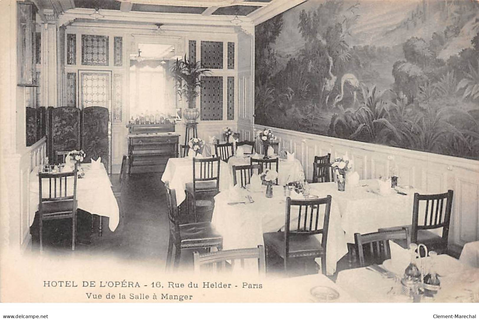 PARIS - Hôtel De L'Opéra - Vue De La Salle à Manger - Très Bon état - Pubs, Hotels, Restaurants