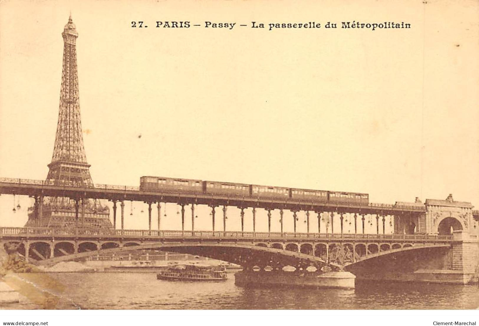 PARIS - Passy - La Passerelle Du Métropolitain - état - Public Transport (surface)