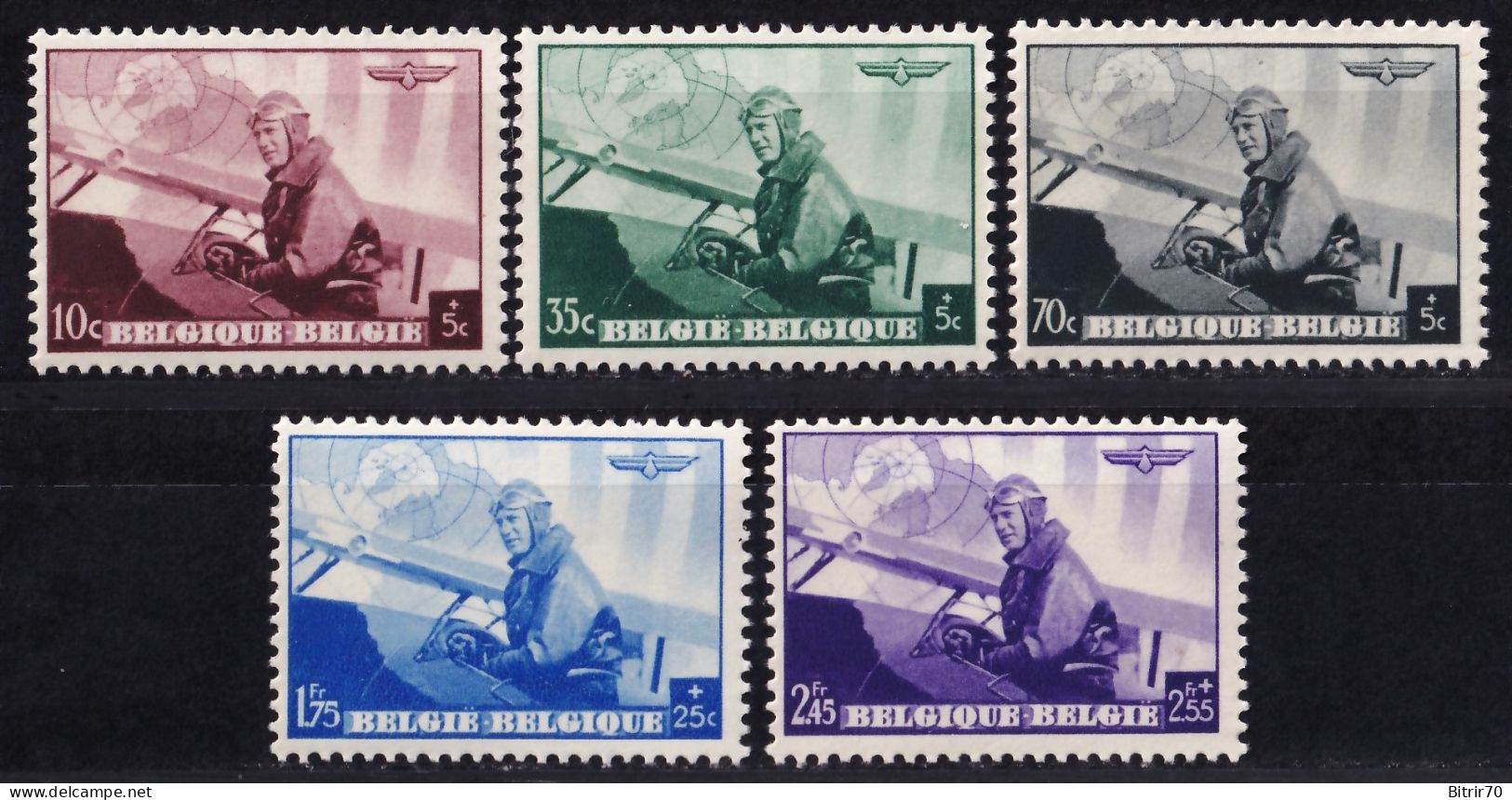 Belgica, 1938 Y&T. 466 / 470, MNH. - Nuevos