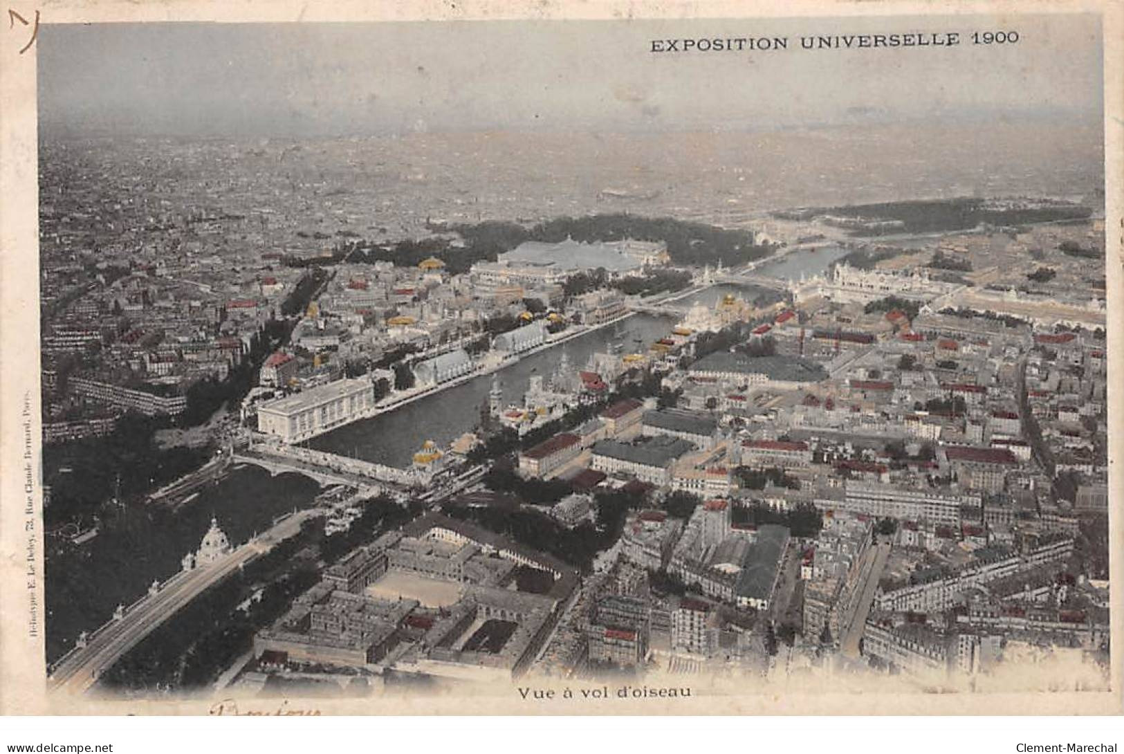 PARIS - Exposition Universelle 1900 - Vue à Vol D'oiseau - état - Mostre