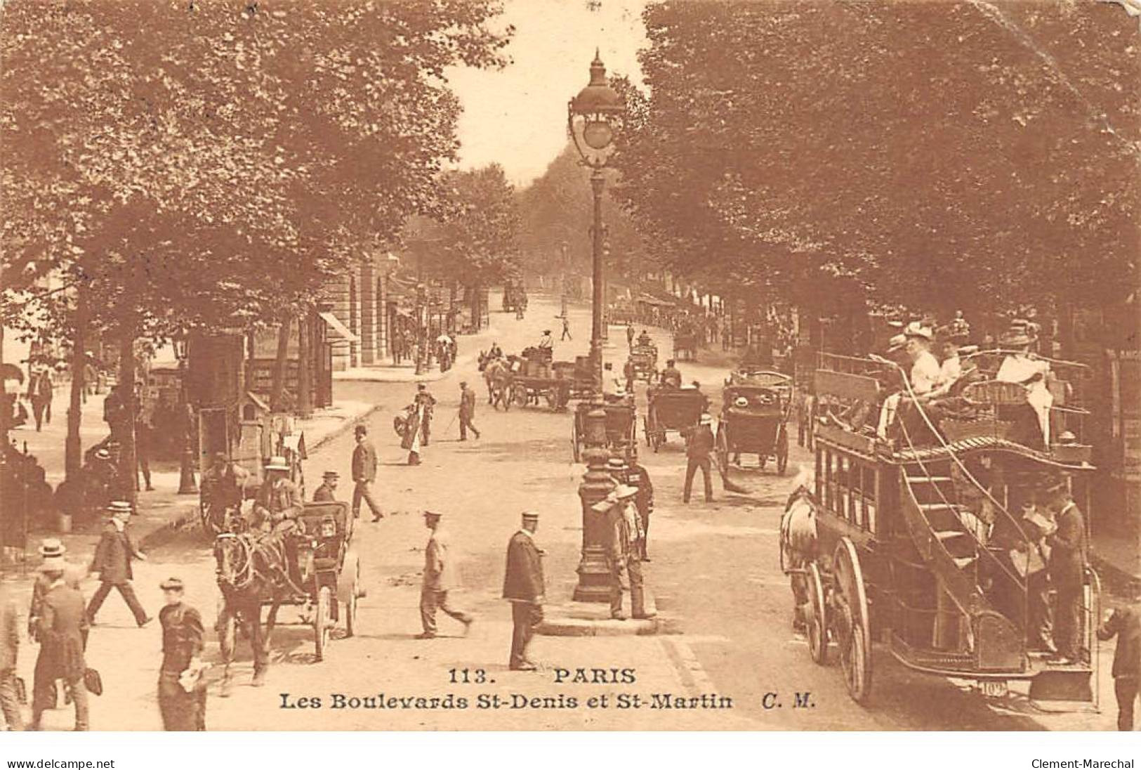 PARIS - Le Boulevard Saint Denis Et Saint Martin - état - Autres & Non Classés