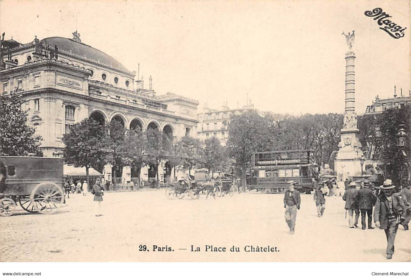 PARIS - La Place Du Châtelet - Très Bon état - Autres & Non Classés