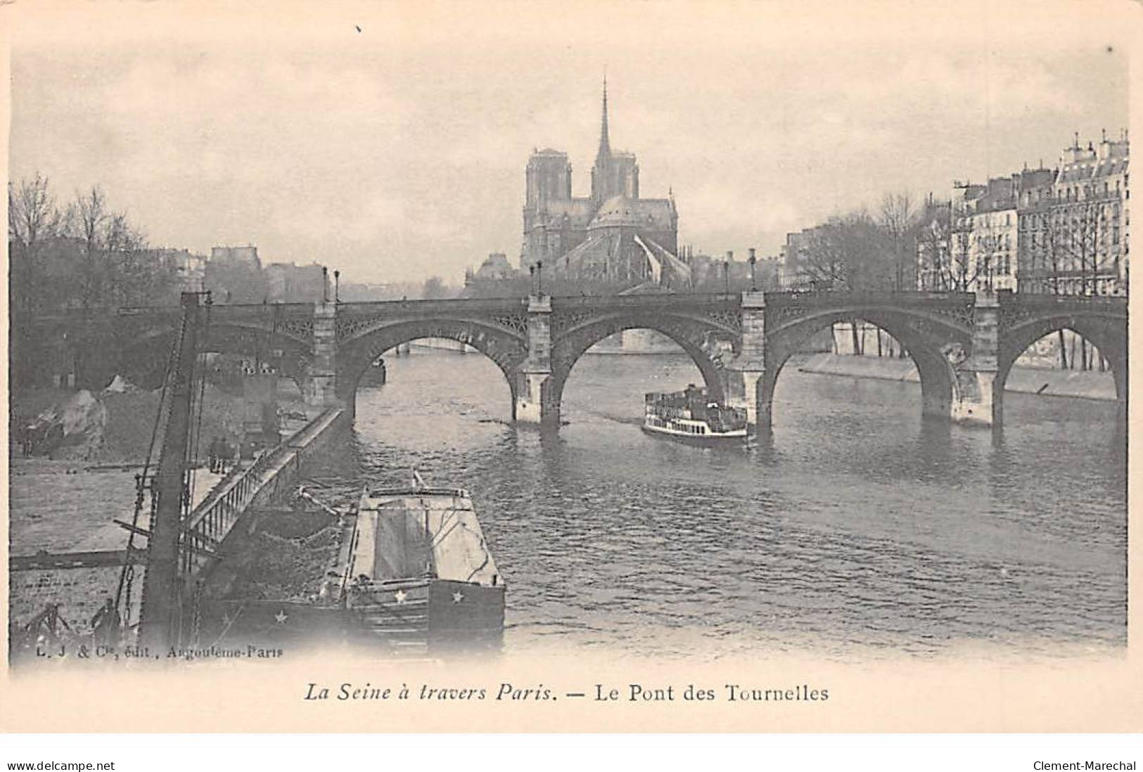 PARIS - La Seine à Travers Paris - Le Pont Des Tournelles - Très Bon état - The River Seine And Its Banks