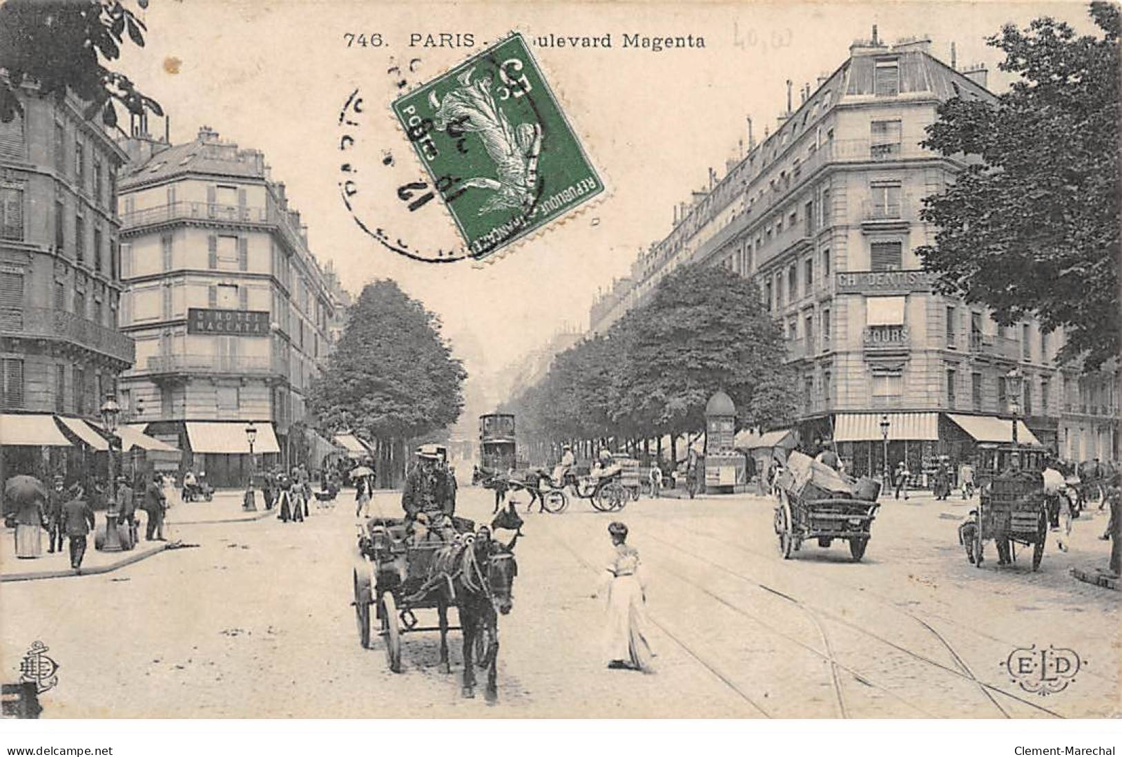 PARIS - Boulevard Magenta - Très Bon état - Autres & Non Classés