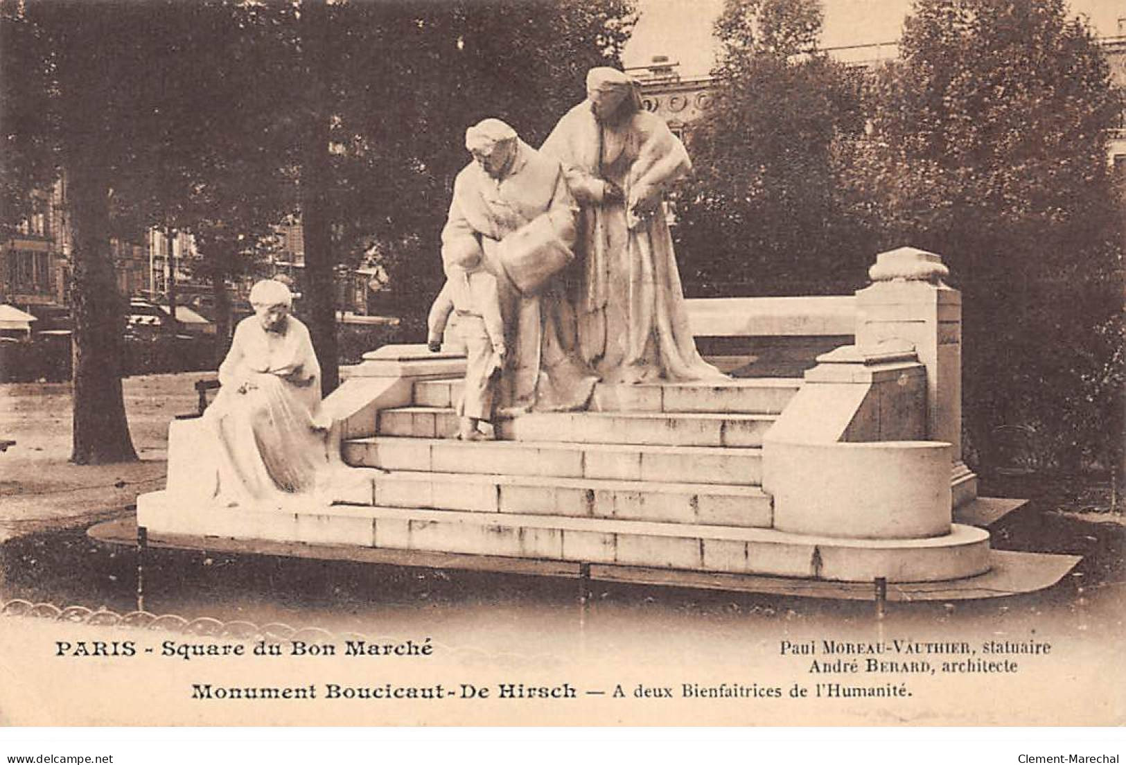 PARIS - Square Du Bon Marché - Monument Boucicaut De Hirsch - Très Bon état - Plätze