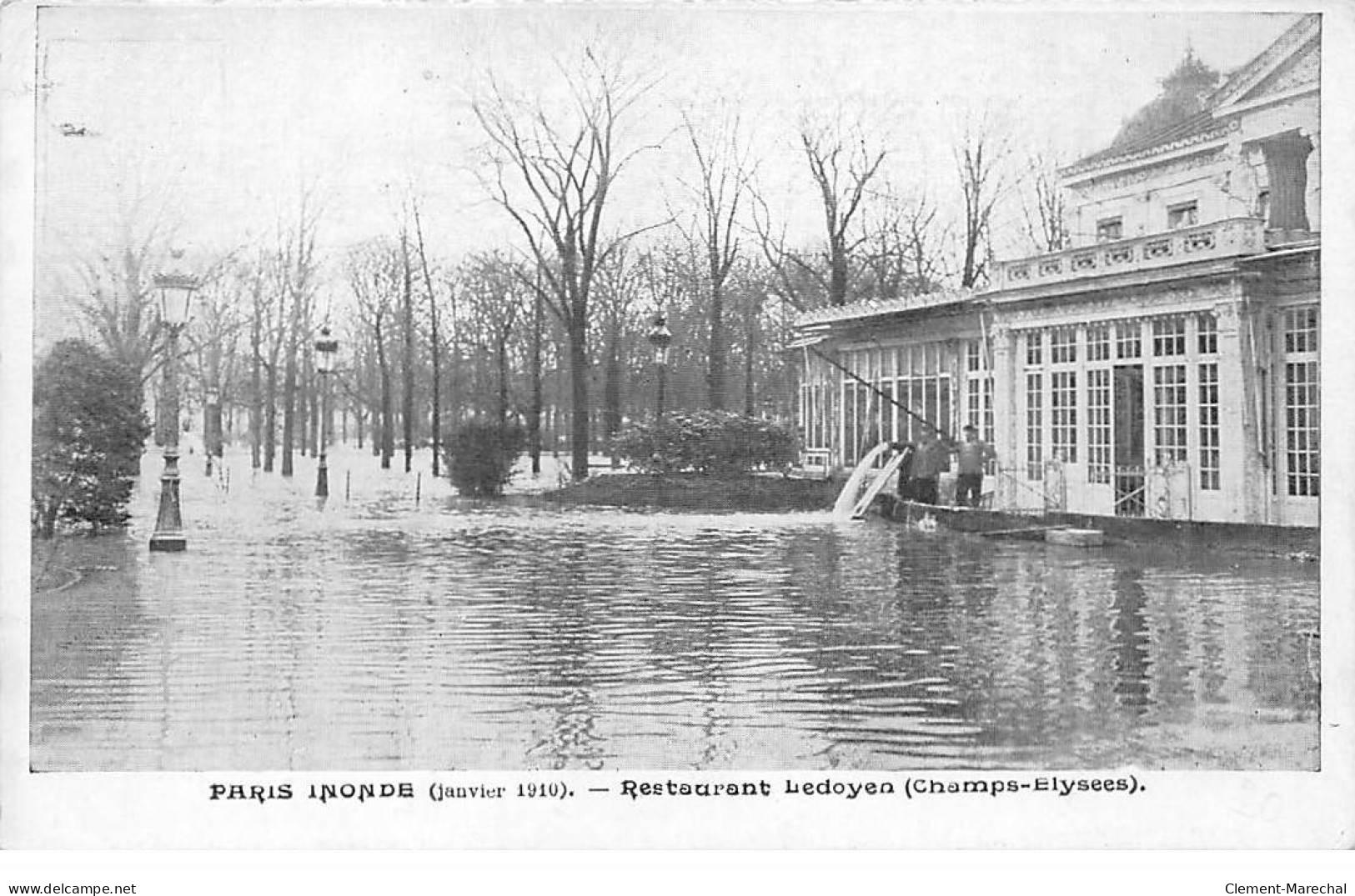 PARIS - Inondé 1910 - Restaurant Ledoyen - Champs Elysées - Très Bon état - Paris Flood, 1910