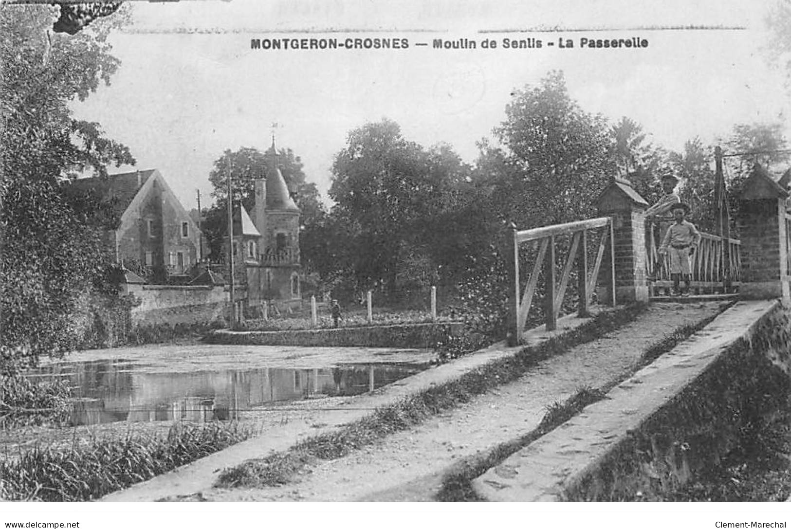 MONTGERON CROSNES - Moulin De Senlis - La Passerelle - état - Montgeron