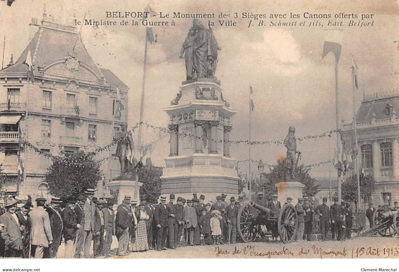 BELFORT - Monument Des 3 Sièges Avec Les Canons - état - Belfort – Siège De Belfort