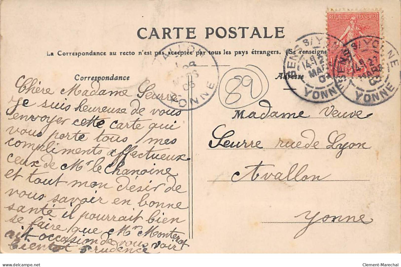 SENS - Inventaire De La Cathédrale - 10 Mars 1906 - Protestation De Mgr L'Archévêque - Très Bon état - Sens